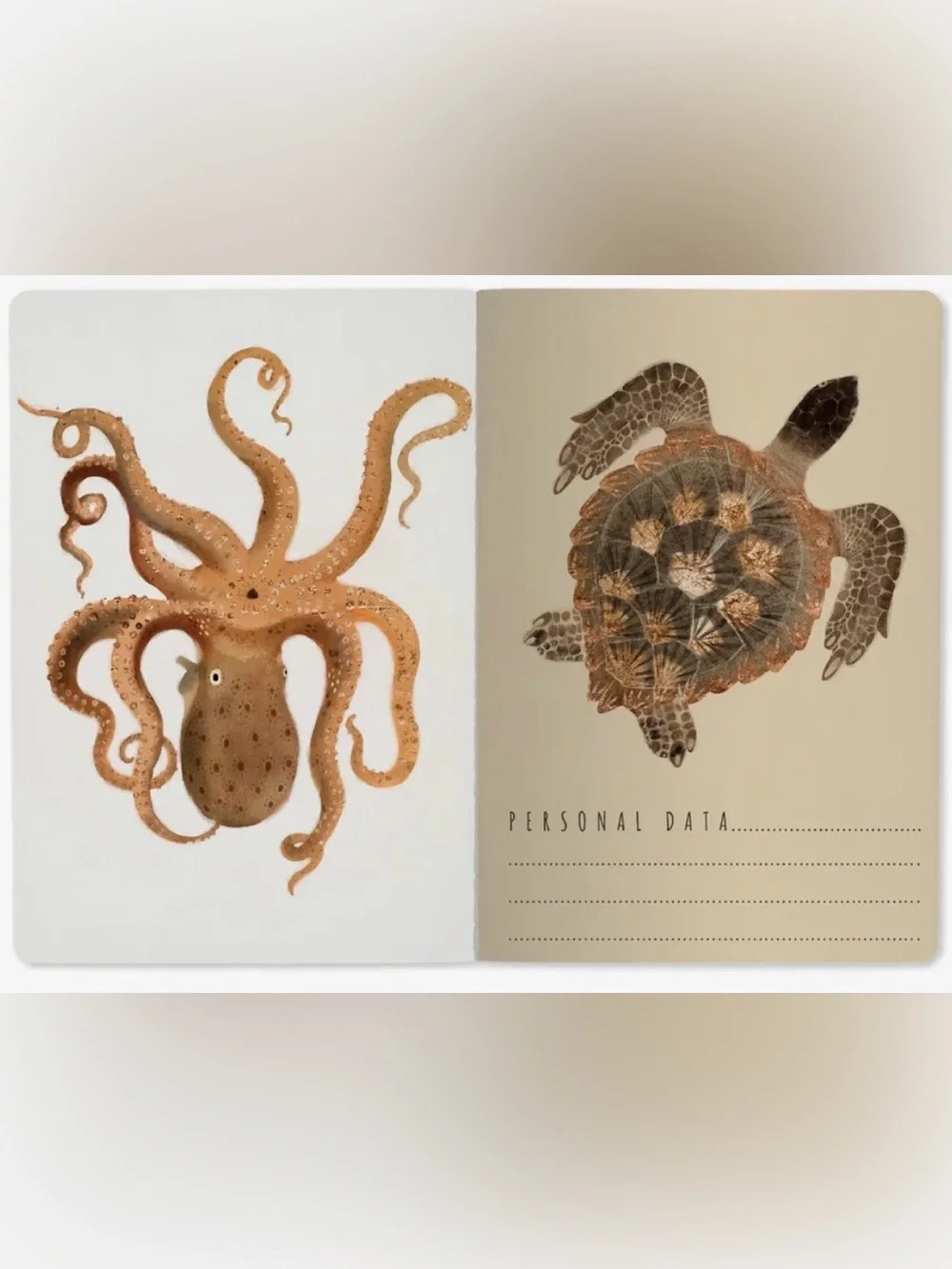 Set of 2 Gorgeous Gold Foil Detailed Soft Touch Notebook Journals - lovely gift!